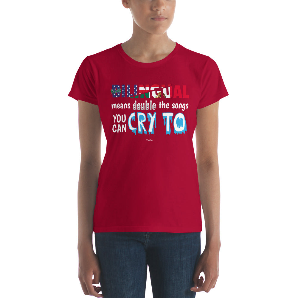 Being Billingual Women's Premium Tee