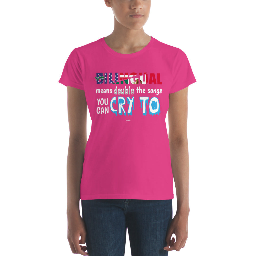 Being Billingual Women's Premium Tee