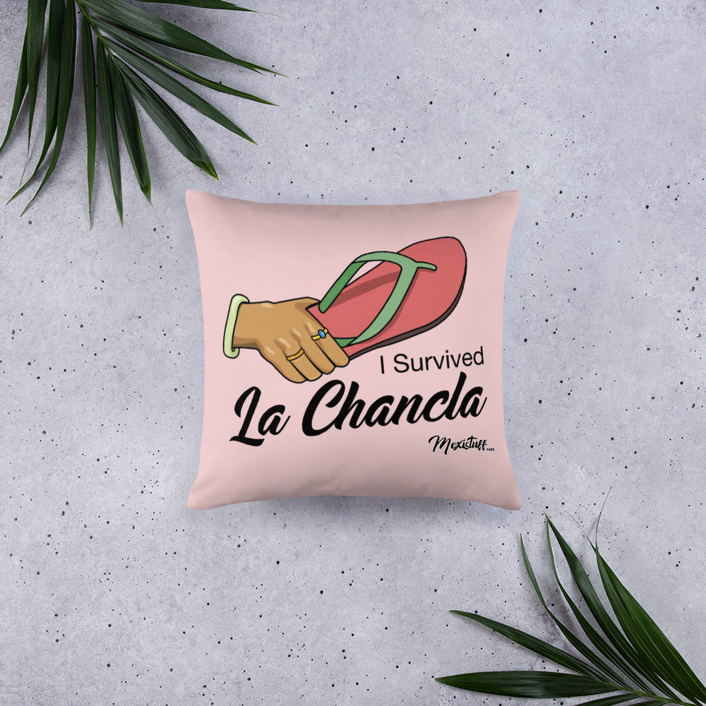 I Survived La Chancla Stuffed Pillow