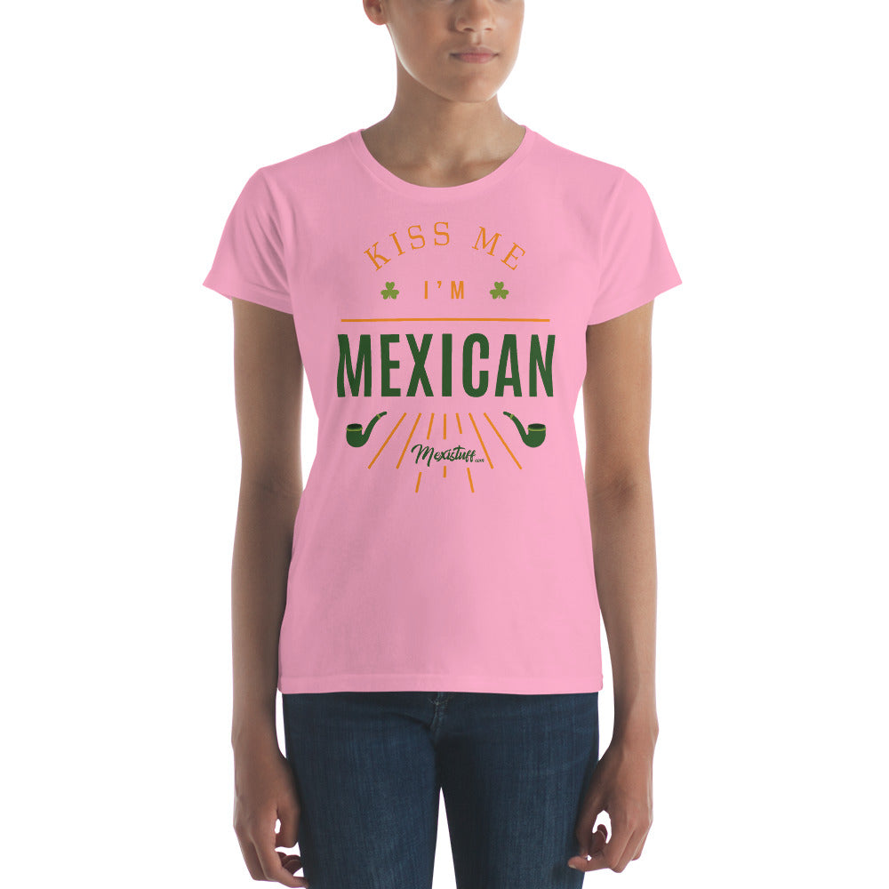 Kiss Me I´m Mexican Women's Premium Tee