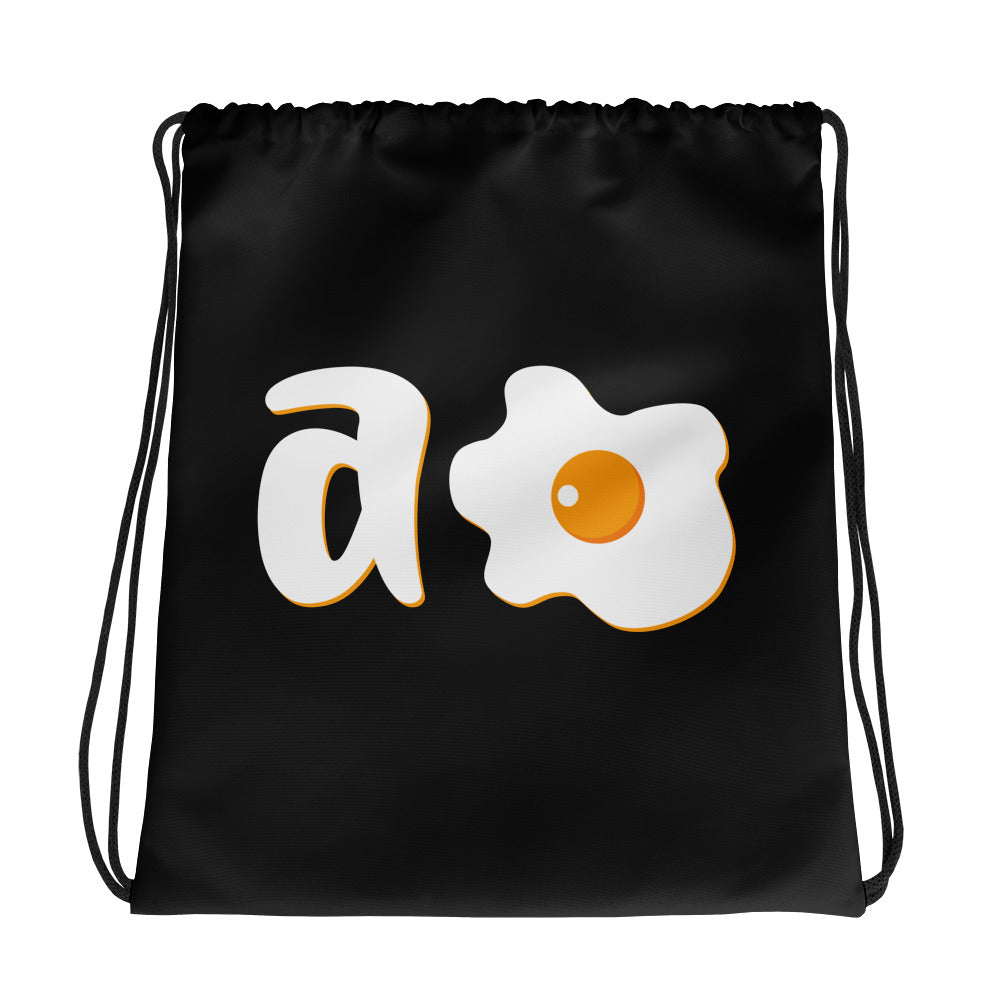 A Huevo Drawstring bag