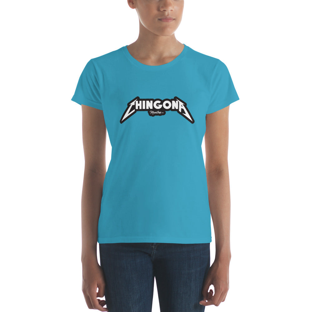 Chingona Metal Women's Premium Tee