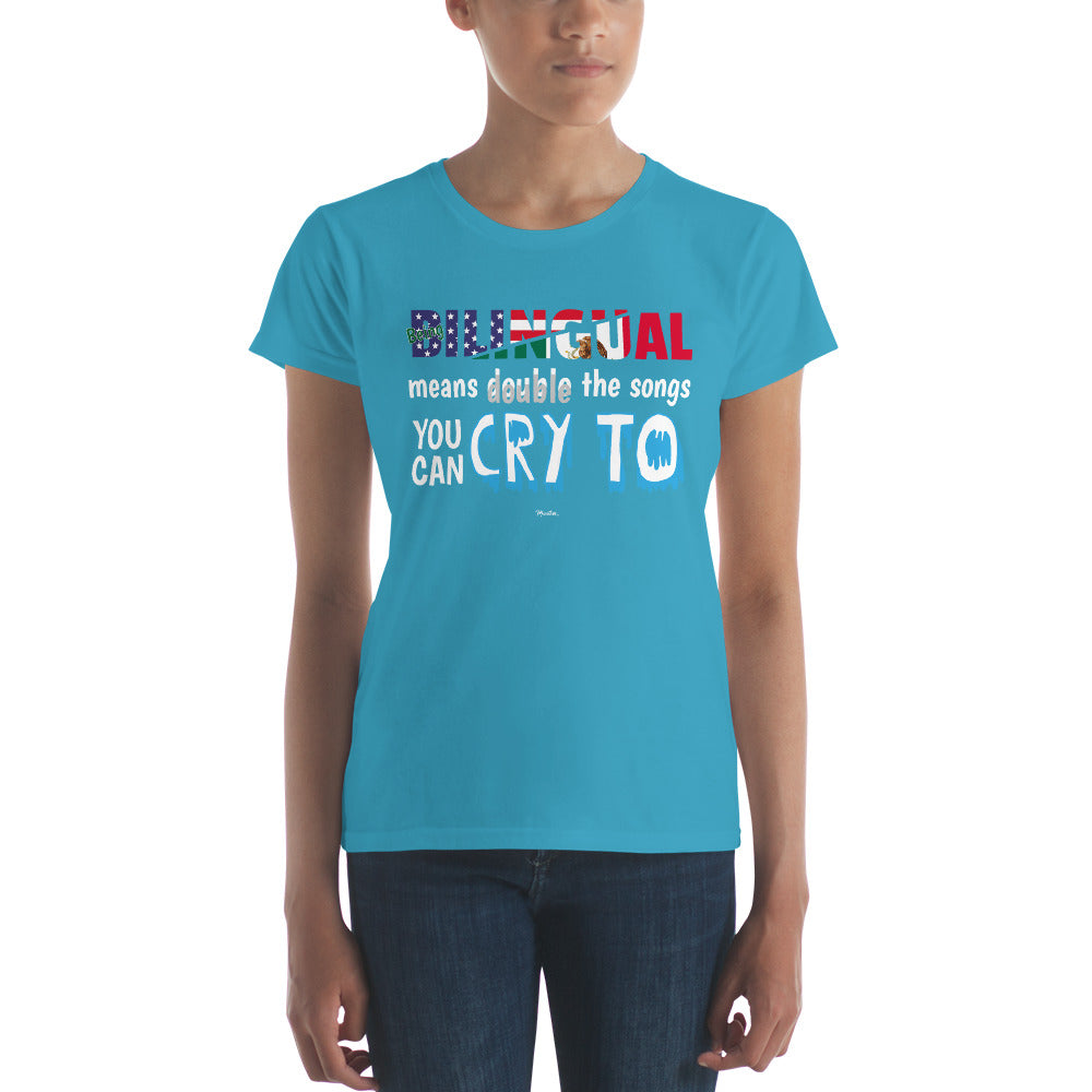 Being Billingual Women's Premium Tee