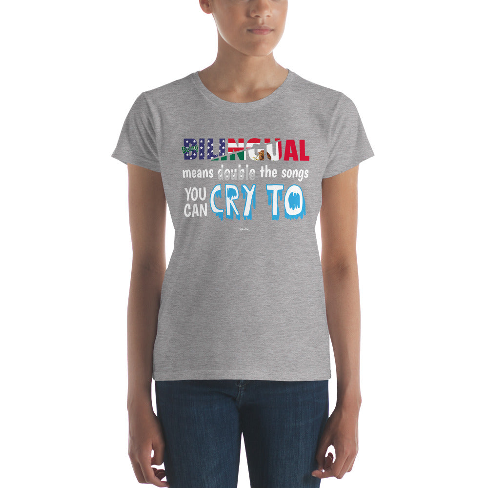 Being Billingual Women's Premium Tee