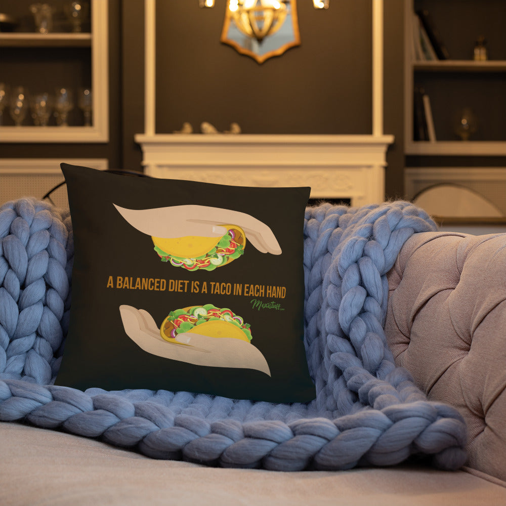 Balanced Taco Diet Stuffed Pillow