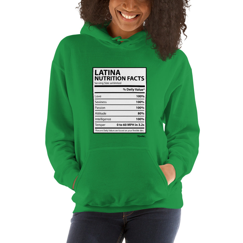 Latina Nutritional Facts Unisex Hoodie