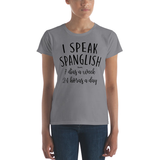 I Speak Spanglish Women's Premium Tee