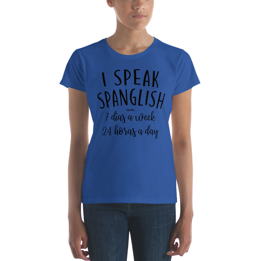 I Speak Spanglish Women's Premium Tee