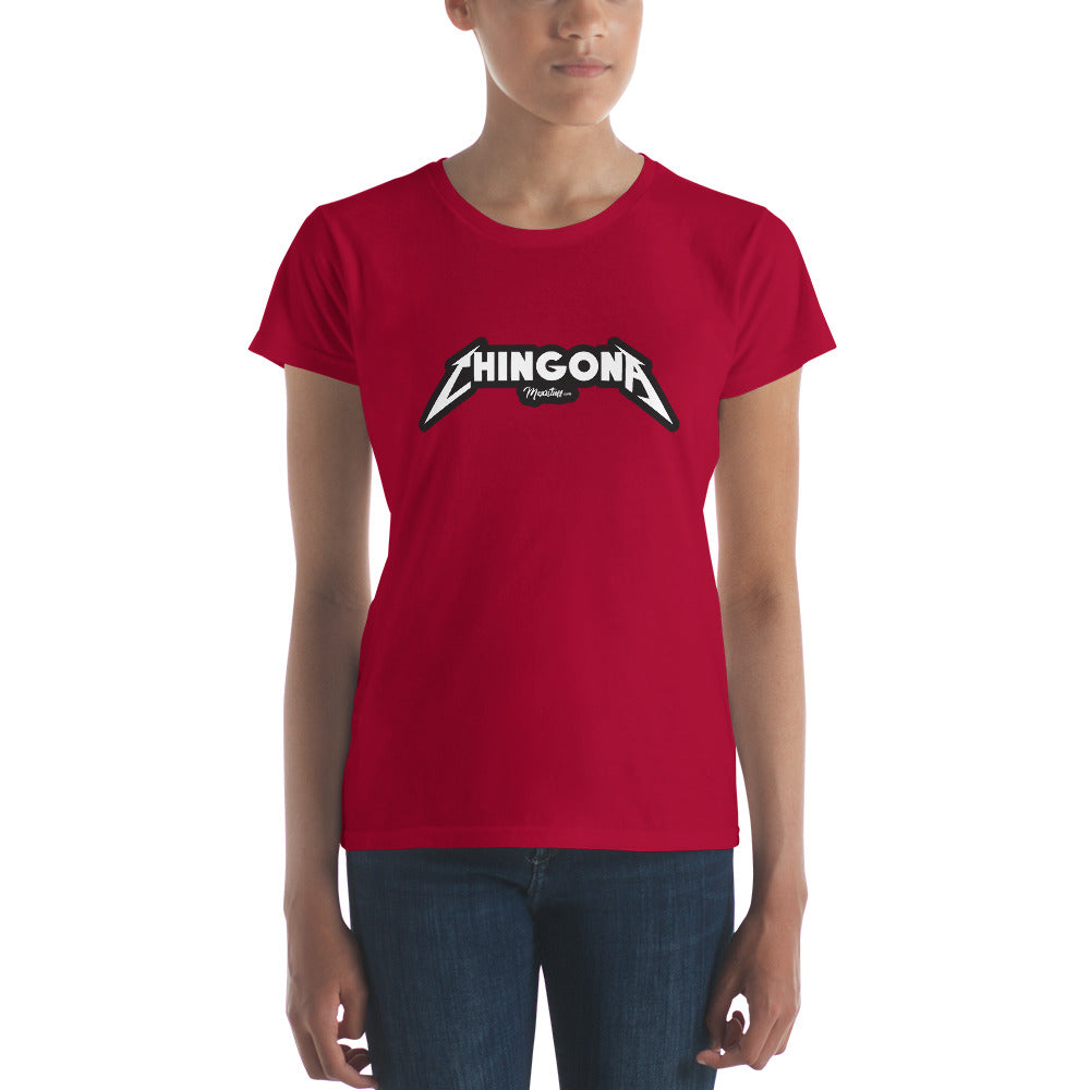 Chingona Metal Women's Premium Tee