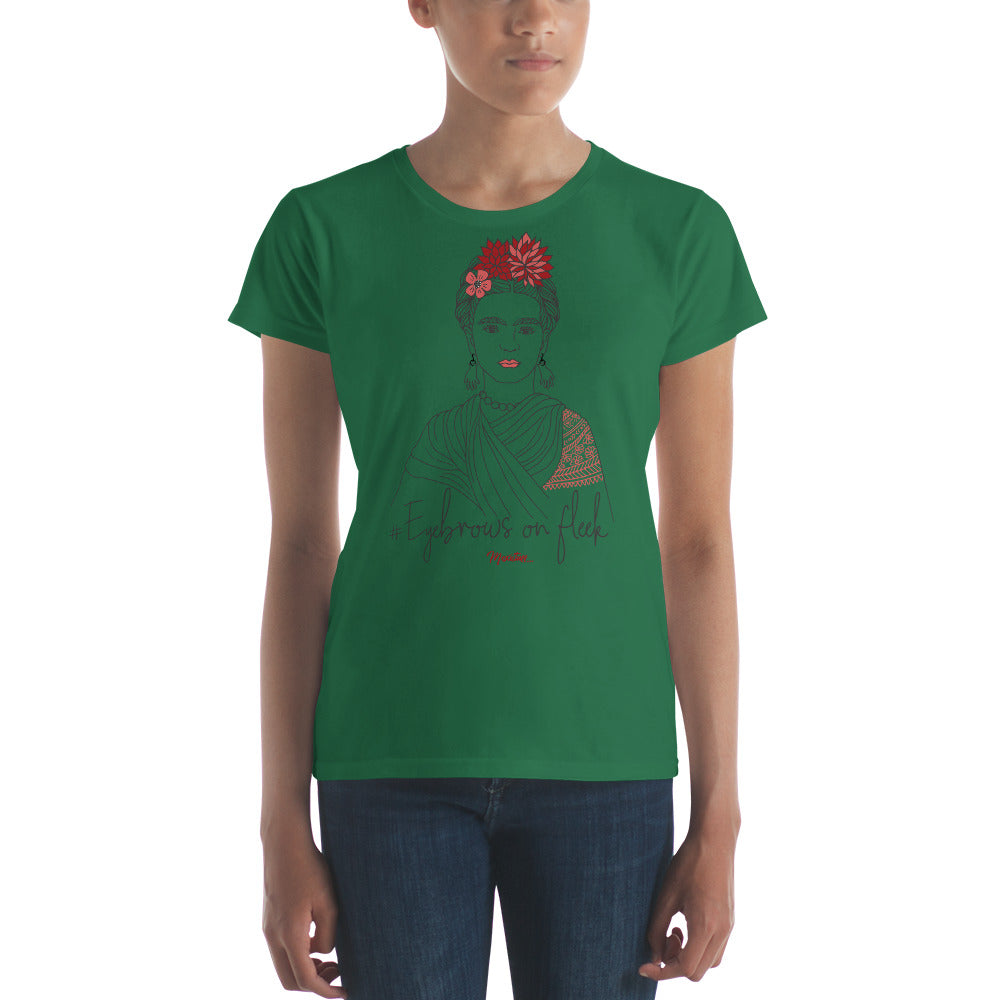 Frida Eyebrows #onfleeck Women's Premium Tee