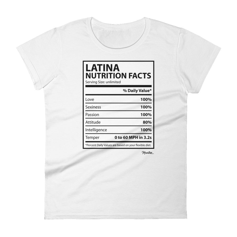 Latina Nutritional Facts Women's Premium Tee