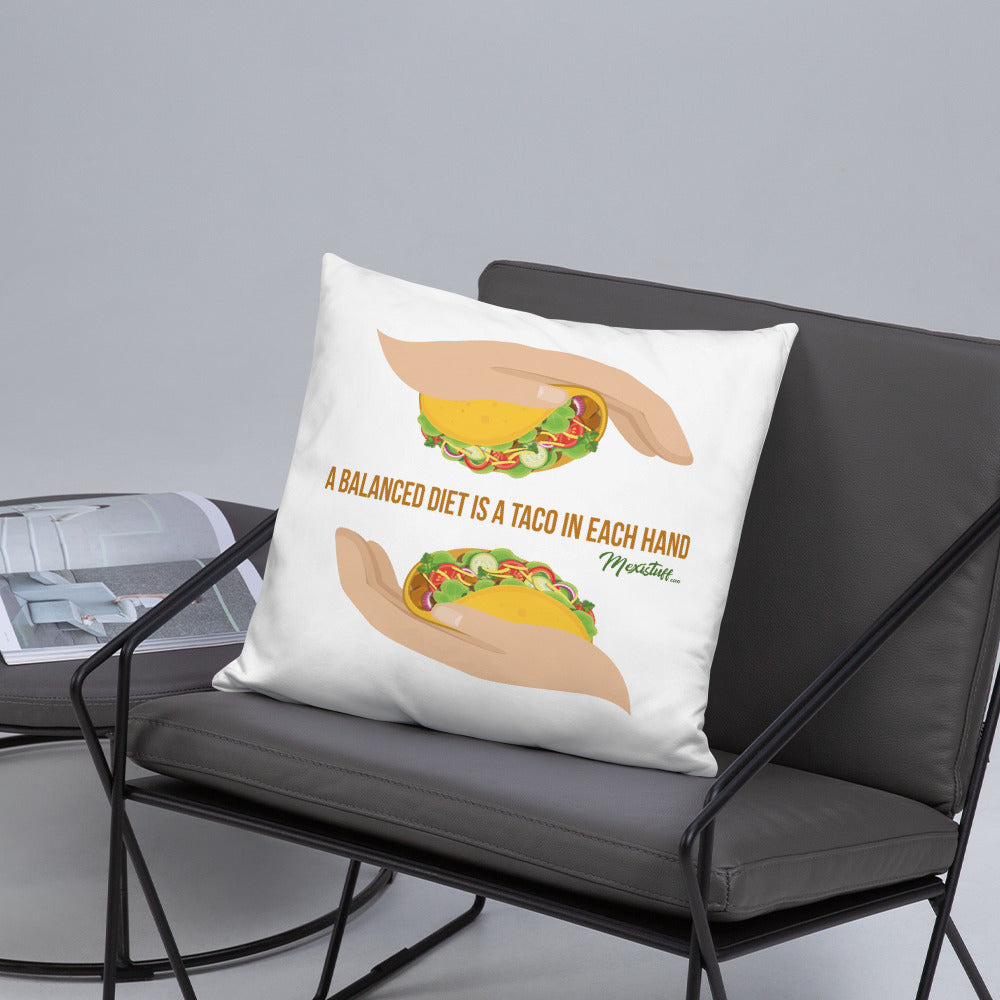 Balanced Taco Diet Stuffed Pillow