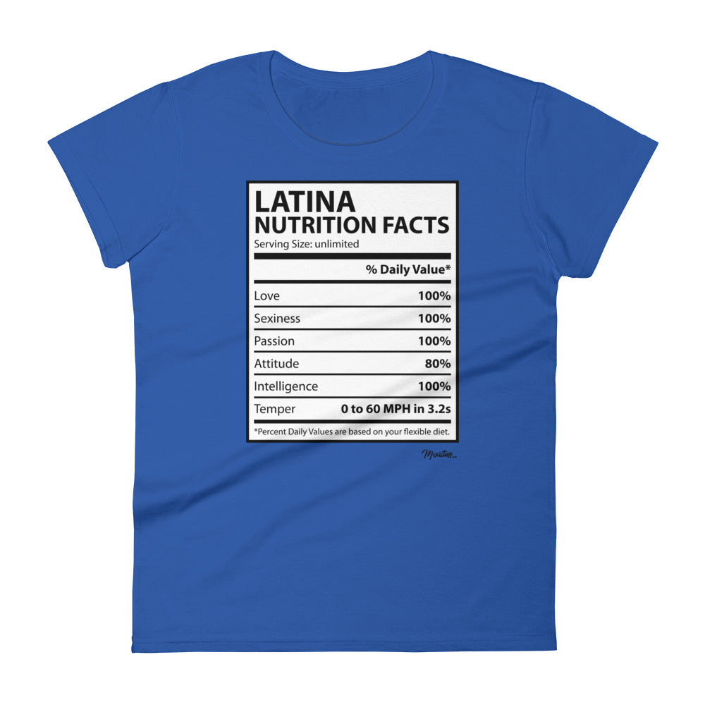 Latina Nutritional Facts Women's Premium Tee