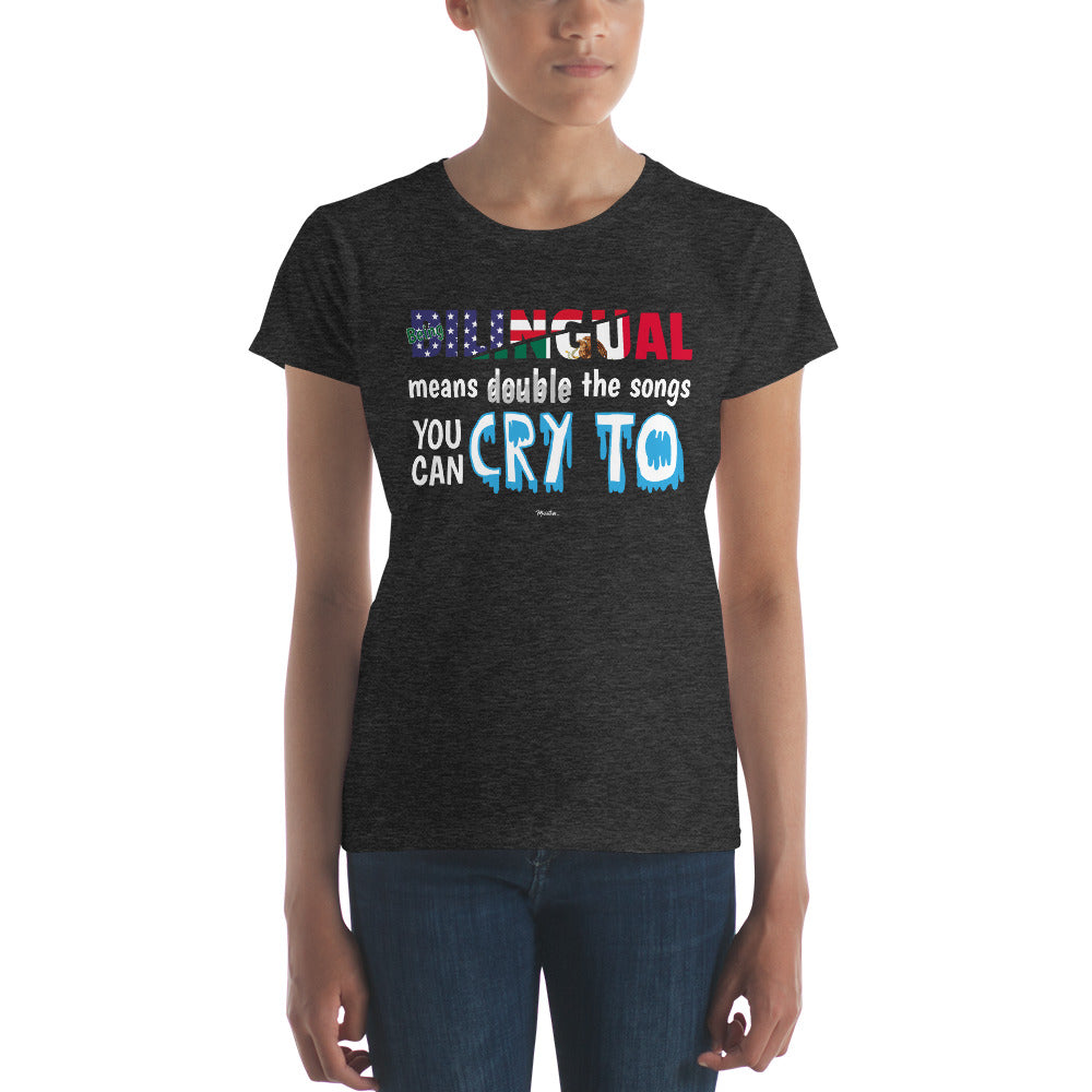 Being Billingual Women's Premium Tee