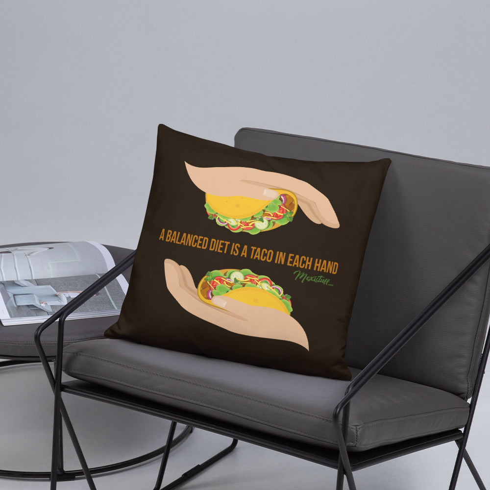 Balanced Taco Diet Stuffed Pillow