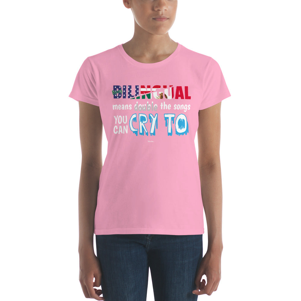 Being Billingual Women's Premium Tee