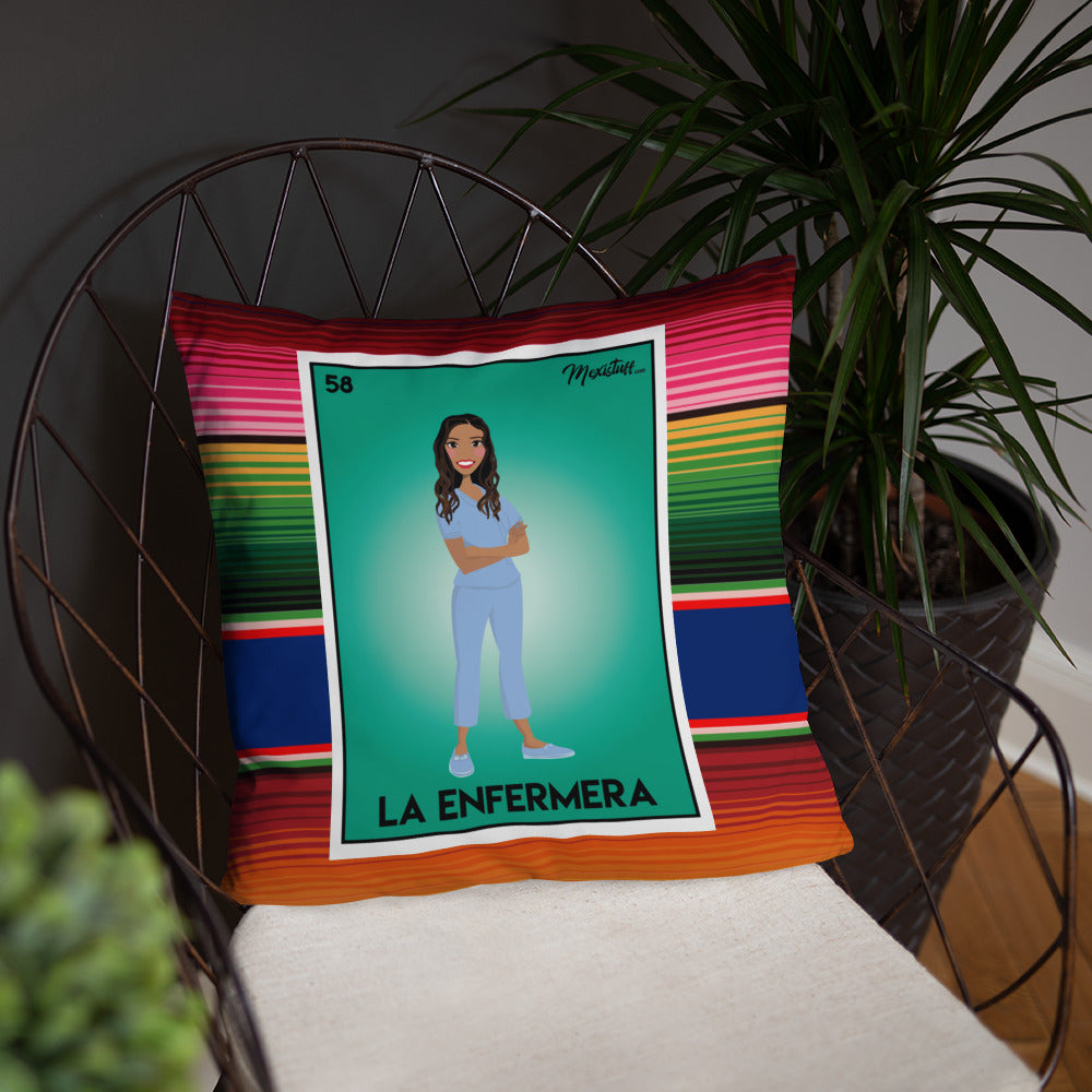 La Enfermera Stuffed Pillow