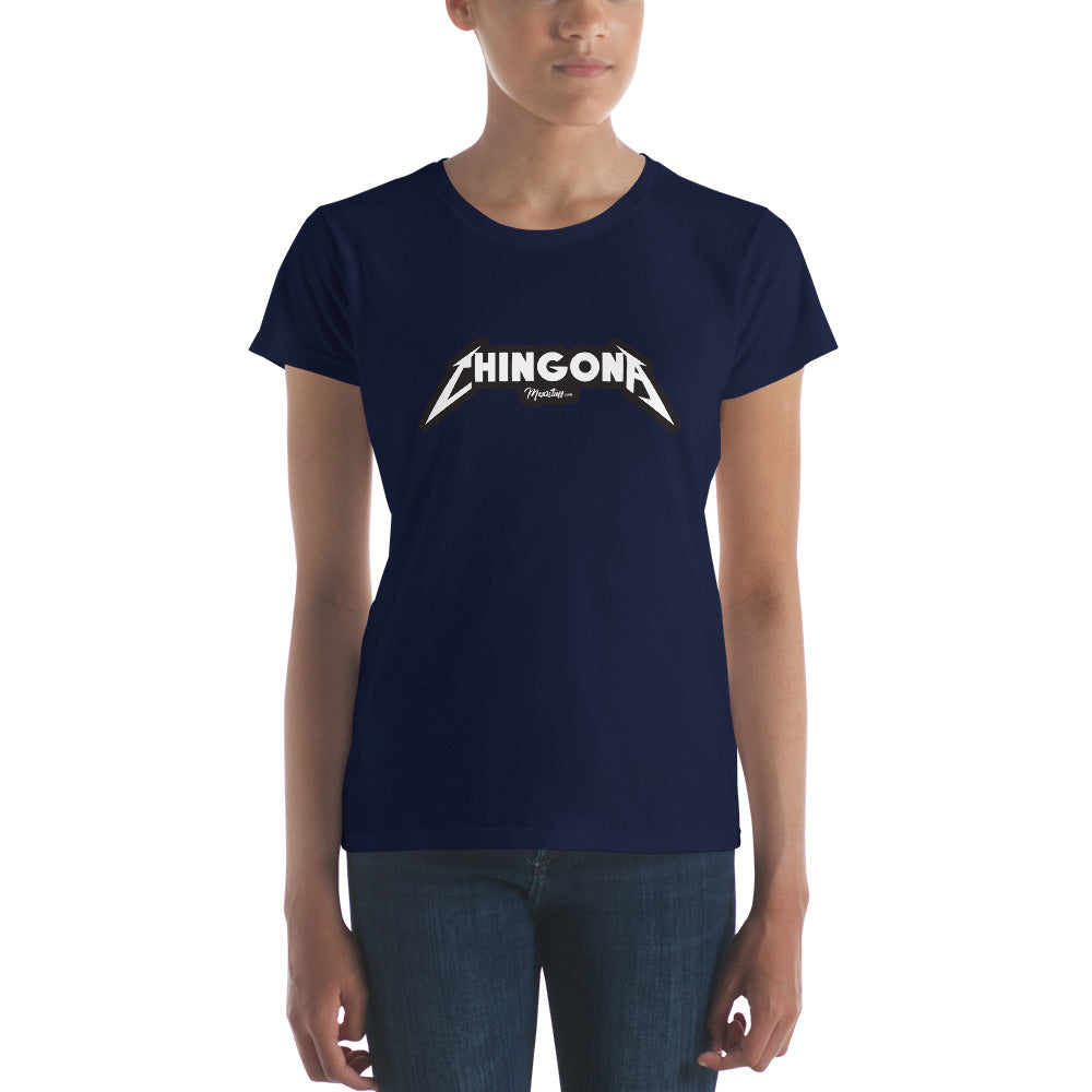 Chingona Metal Women's Premium Tee