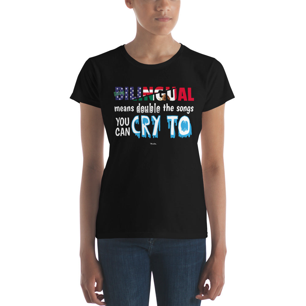 Being Billingual Women's Premium Tee