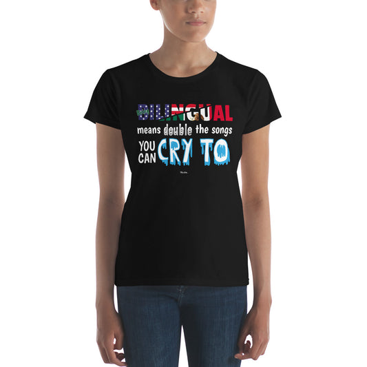 Being Billingual Women's Premium Tee