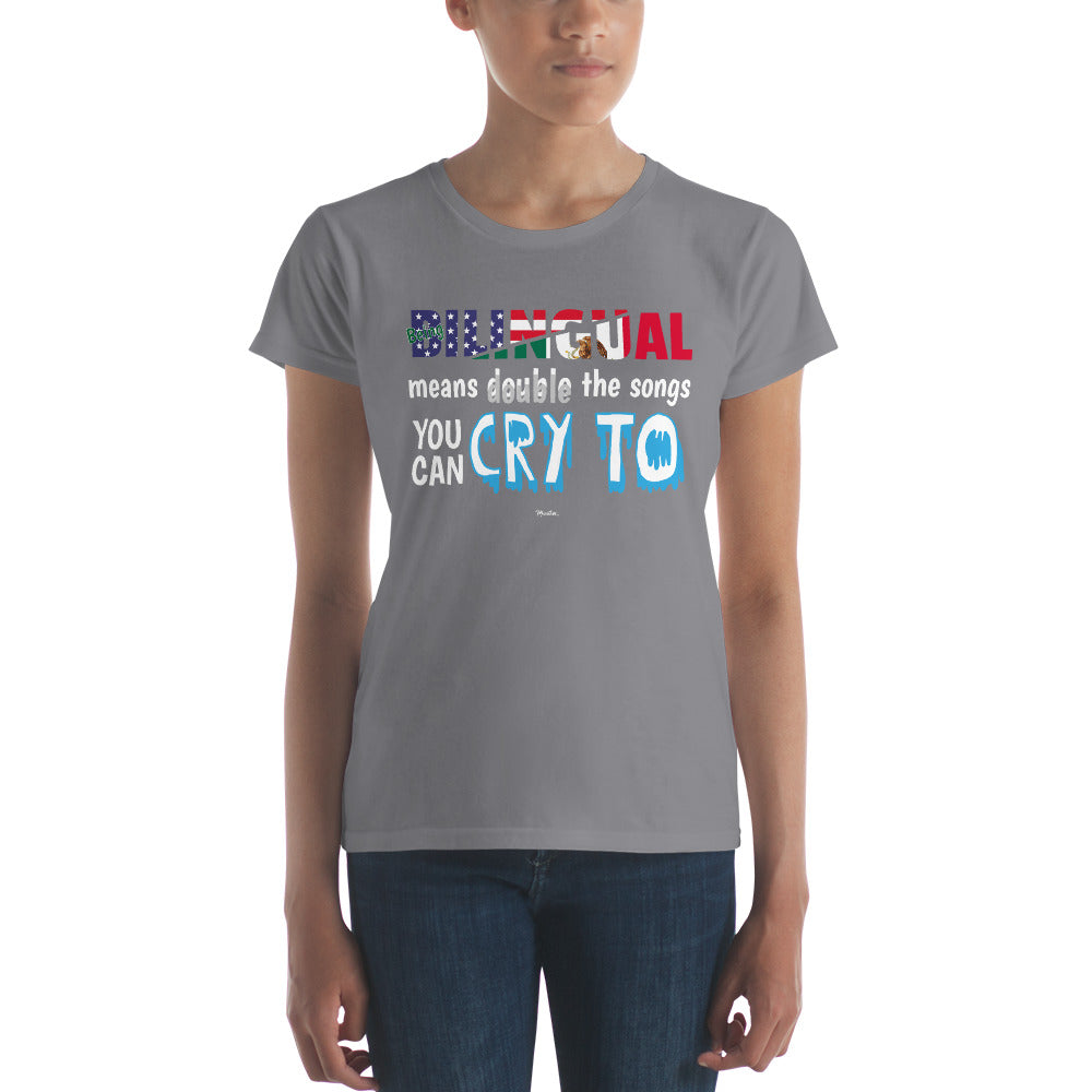 Being Billingual Women's Premium Tee